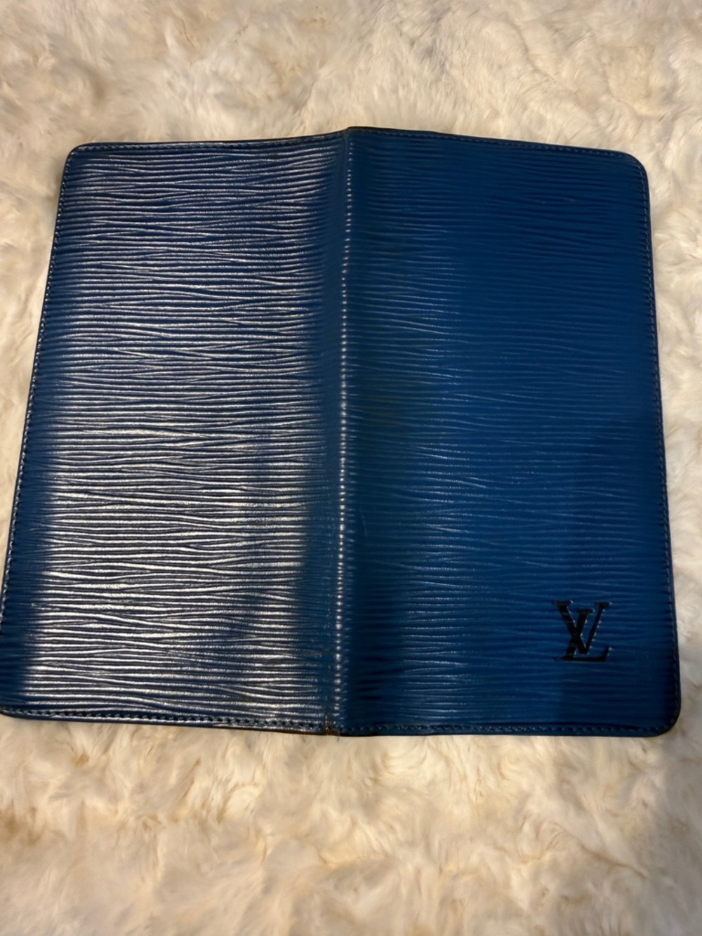 Louis Vuitton Epi Blue Long Wallet Vintage Leather Continental LV - Picture 3 of 12